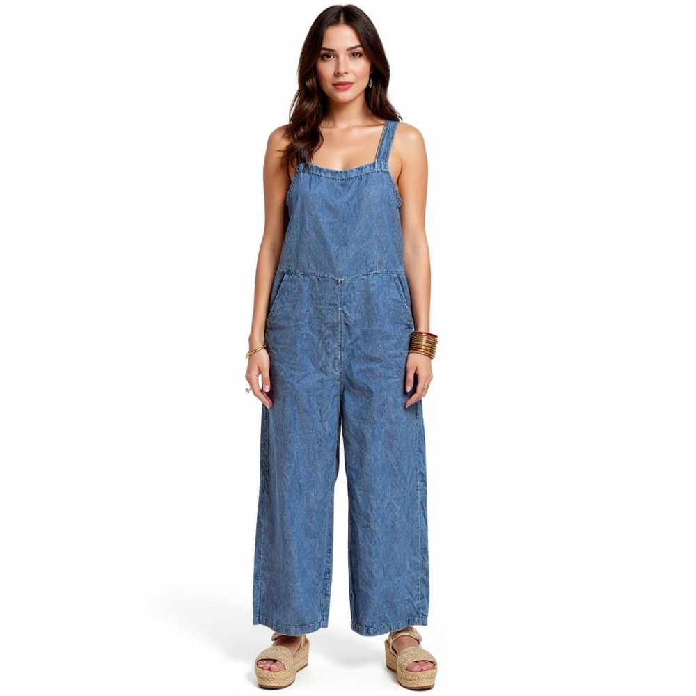 Madewell Light Denim Blue Jumpsuit Size 4 - Picture 1 of 11